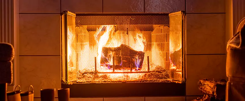 Mendota Hearth Landscape Fireplace Installation in Crofton, Maryland