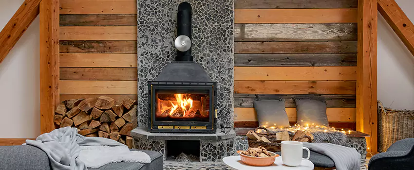 Thelin Hearth Products Direct Vent Gas Stove Fireplace Inspection in Crofton, Maryland